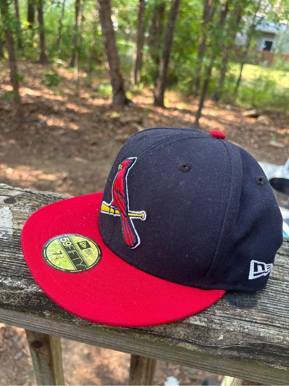 New Era Red & Navy St. Louis Cardinals Fitted Cap